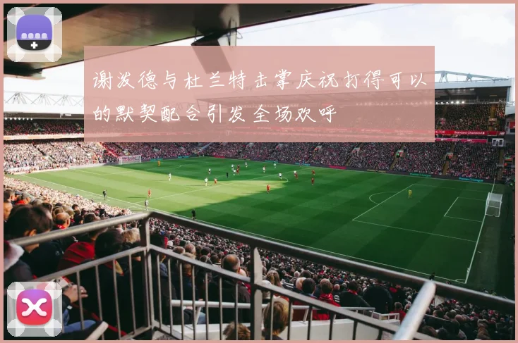 谢泼德与杜兰特击掌庆祝打得可以的默契配合引发全场欢呼