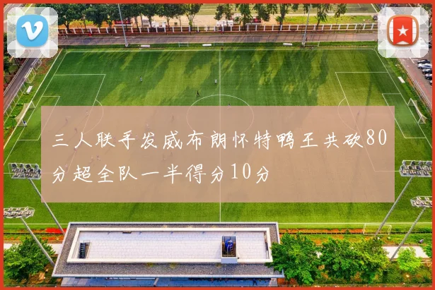 三人联手发威布朗怀特鸭王共砍80分超全队一半得分10分
